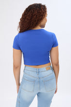 Short Sleeve Crew Neck Baby Tee thumbnail 25