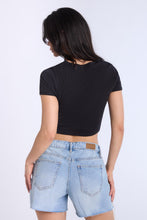 Ribbed Crew Neck Baby Tee thumbnail 8