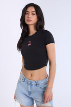 Ribbed Crew Neck Baby Tee thumbnail 6