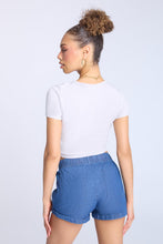 Ribbed Crew Neck Baby Tee thumbnail 12