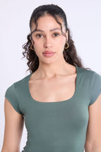Short Sleeve Square Neck Baby Tee thumbnail 18