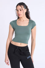 Short Sleeve Square Neck Baby Tee thumbnail 17