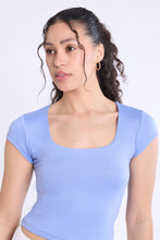 Short Sleeve Square Neck Baby Tee thumbnail 22