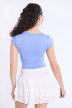 Short Sleeve Square Neck Baby Tee thumbnail 23