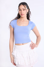 Short Sleeve Square Neck Baby Tee thumbnail 21