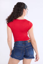 Short Sleeve Square Neck Baby Tee thumbnail 3