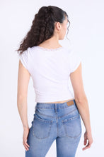 Short Sleeve Lace Trim Baby Tee thumbnail 11