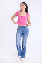 Short Sleeve Lace Trim Baby Tee thumbnail 20