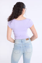 Short Sleeve Lace Trim Baby Tee thumbnail 23