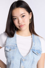 Denim Button-Up Vest thumbnail 3