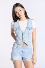 Denim Button-Up Vest thumbnail 2