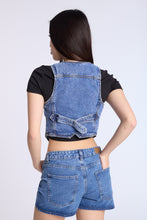 Denim Button-Up Vest thumbnail 8