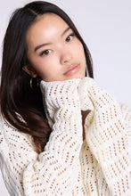 Crochet-Style V-Neck Sweater thumbnail 2