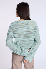Crochet-Style V-Neck Sweater thumbnail 11
