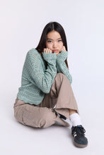 Crochet-Style V-Neck Sweater thumbnail 13