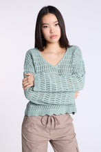 Crochet-Style V-Neck Sweater thumbnail 9