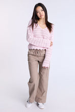 Crochet-Style V-Neck Sweater thumbnail 17