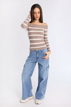 Ribbed Slim Off-Shoulder Sweater thumbnail 13