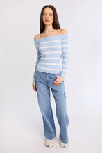 Ribbed Slim Off-Shoulder Sweater thumbnail 17
