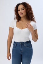 Short Sleeve Sweetheart Neckline Bodysuit thumbnail 10
