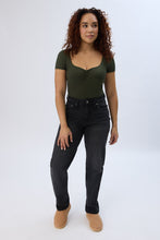 Short Sleeve Sweetheart Neckline Bodysuit thumbnail 14