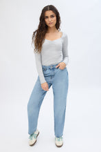 Ribbed Knit Long Sleeve Sweetheart Neckline Bodysuit thumbnail 12