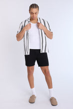 Poplin Striped Short Sleeve Button-Up Shirt thumbnail 4