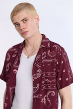 Distressed Bandana Short Sleeve Resort Shirt thumbnail 10