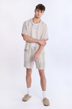 Cotton Textured Striped Short Sleeve Shirt thumbnail 4