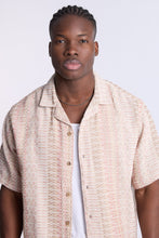Cotton-Blend Textured Knit Short Sleeve Shirt thumbnail 2