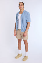 Cotton-Blend Button-Up Short Sleeve Textured Knit Shirt thumbnail 12