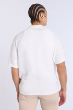 Button-Up Short Sleeve Textured Knit Shirt thumbnail 8