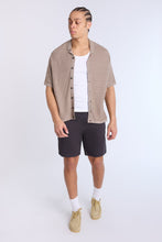 Button-Up Short Sleeve Textured Knit Shirt thumbnail 12
