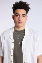 Textured Sweater Knit Short Sleeve Shirt thumbnail 2