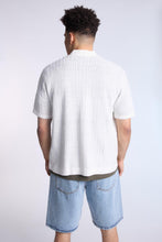 Textured Sweater Knit Short Sleeve Shirt thumbnail 3