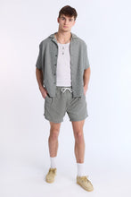 Linen-Blend Striped Seersucker Short Sleeve Shirt thumbnail 8