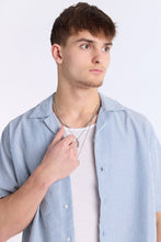 Linen-Blend Striped Seersucker Short Sleeve Shirt thumbnail 10