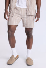 Textured Striped Knit Shorts thumbnail 1