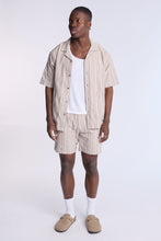 Textured Striped Knit Shorts thumbnail 4