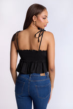 Ruched Babydoll Top With Tie Straps thumbnail 4