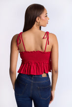 Ruched Babydoll Top With Tie Straps thumbnail 12