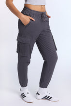 High Rise Twill Cargo Jogger thumbnail 7