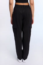 High Rise Twill Cargo Straight Leg Pants thumbnail 4