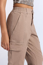 High Rise Twill Cargo Straight Leg Pants thumbnail 7
