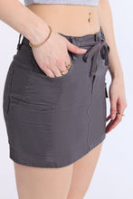 High Rise Cargo Twill Mini Skirt thumbnail 7