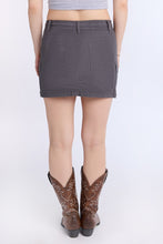 High Rise Cargo Twill Mini Skirt thumbnail 8