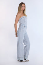 Strapless Baggy Denim Jumpsuit thumbnail 3