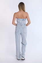 Strapless Baggy Denim Jumpsuit thumbnail 4