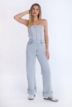 Strapless Baggy Denim Jumpsuit thumbnail 2