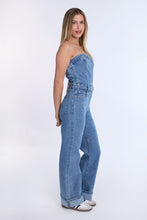 Strapless Baggy Denim Jumpsuit thumbnail 6